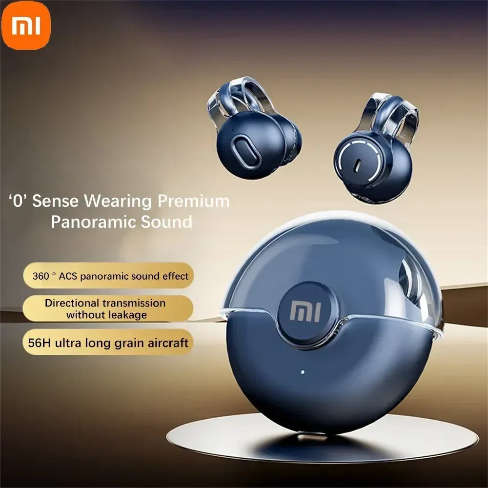 Xiaomi Wireless Bluetooth5.3 Earphones Earclip TWS Bone Conduction Headphones 360°ACS Sound Sport Earbuds Headset Gamer with Mic