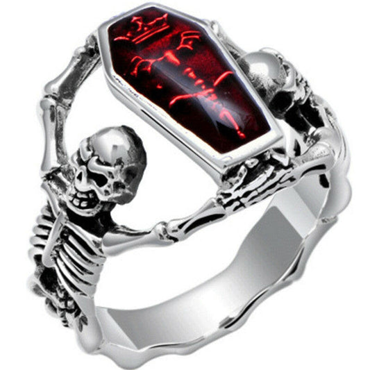 Vintage Punk Skull Ring